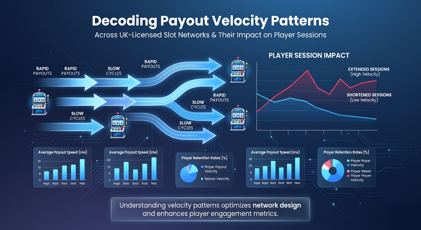 Analytics dashboard displaying session duration graphs alongside payout velocity charts from UK slot platforms