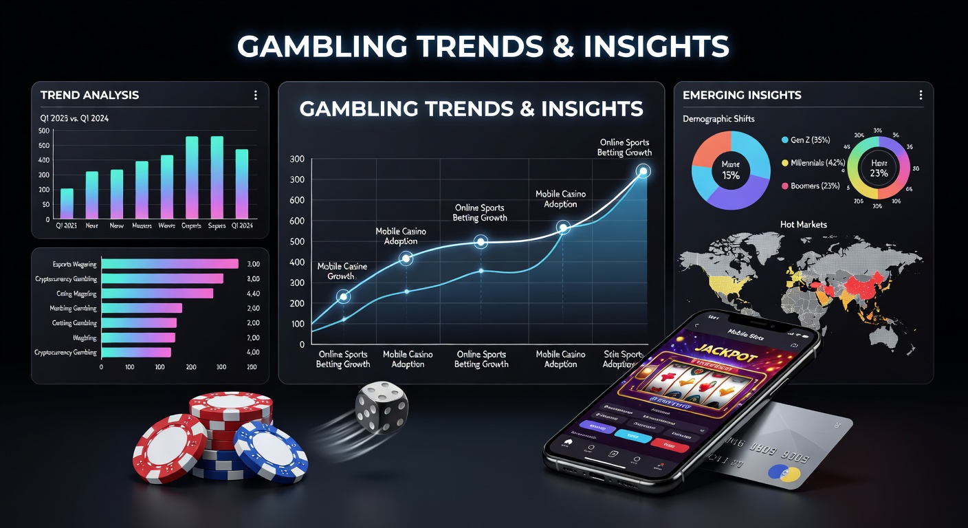 Infographic displaying upward trends in global online gambling participation rates from 2023 through 2026