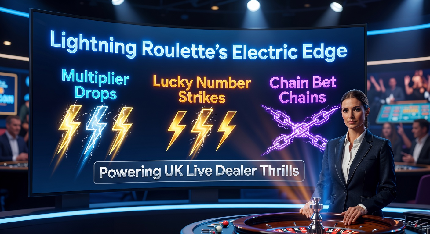 Vibrant Lightning Roulette live table showing glowing multipliers and dealer action in a UK studio setup