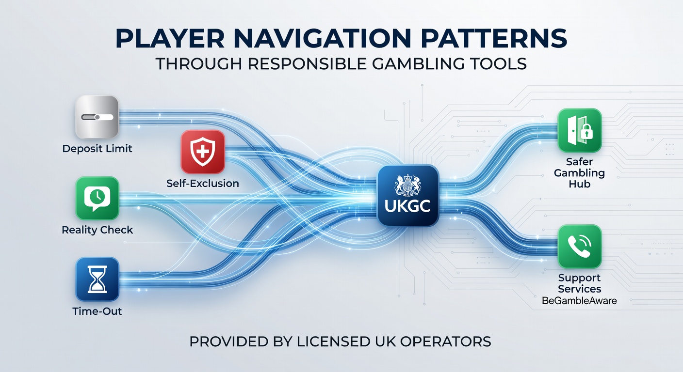 UK players engaging with responsible gambling interfaces on licensed operator platforms